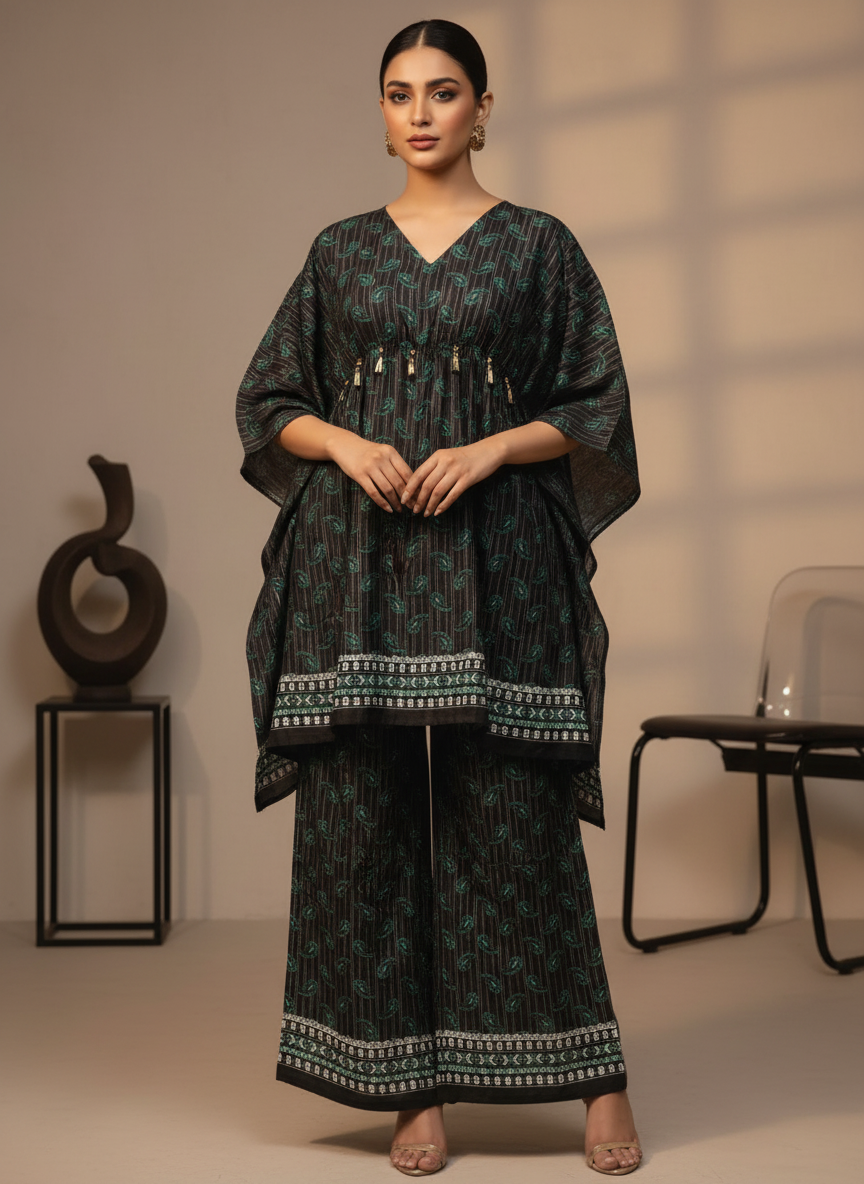 PCK054 Polo Cotton Kaftan Set