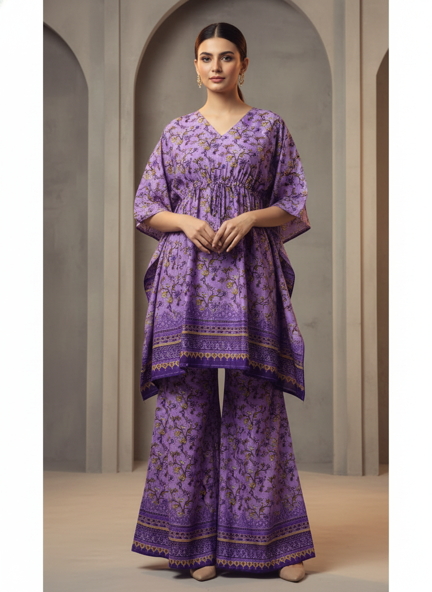 PCK051 Polo Cotton Kaftan Set