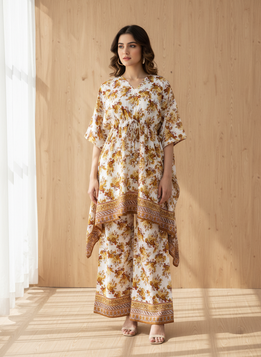 PCK040 Polo Cotton Kaftan Set