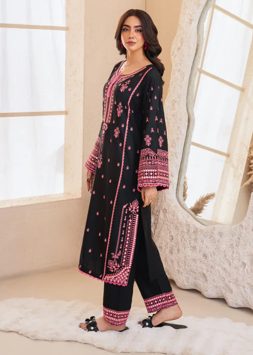 Seefa Black Rose Linen Suit JLV122