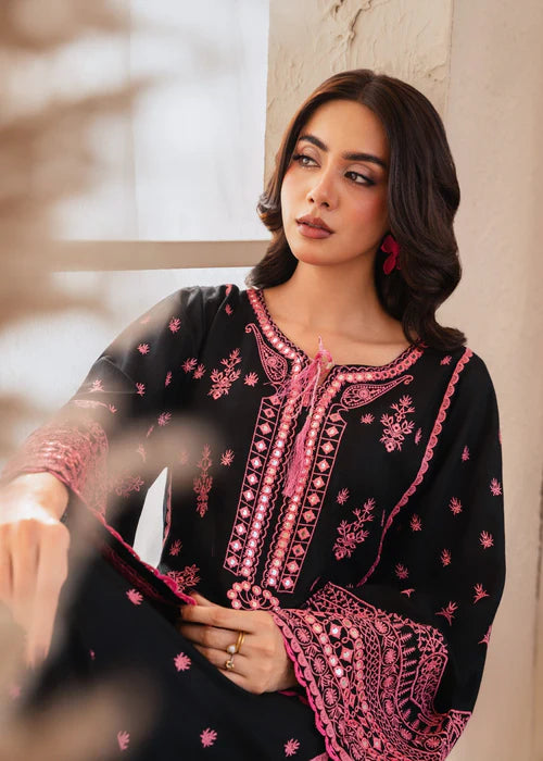 Seefa Black Rose Linen Suit JLV122