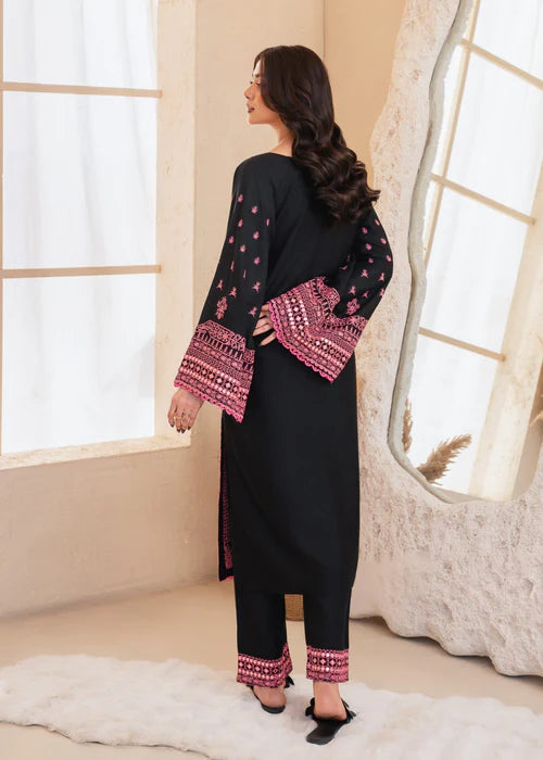 Seefa Black Rose Linen Suit JLV122