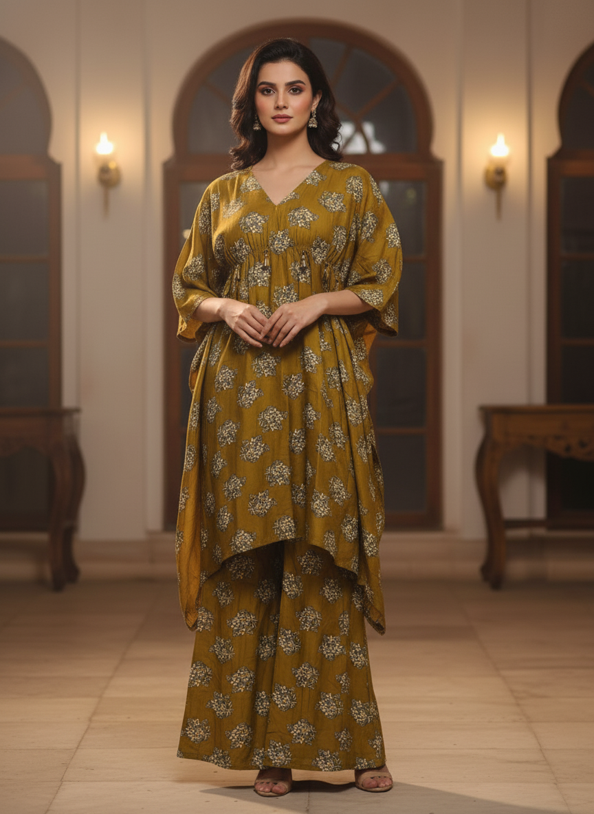 PCK056 Polo Cotton Kaftan Set