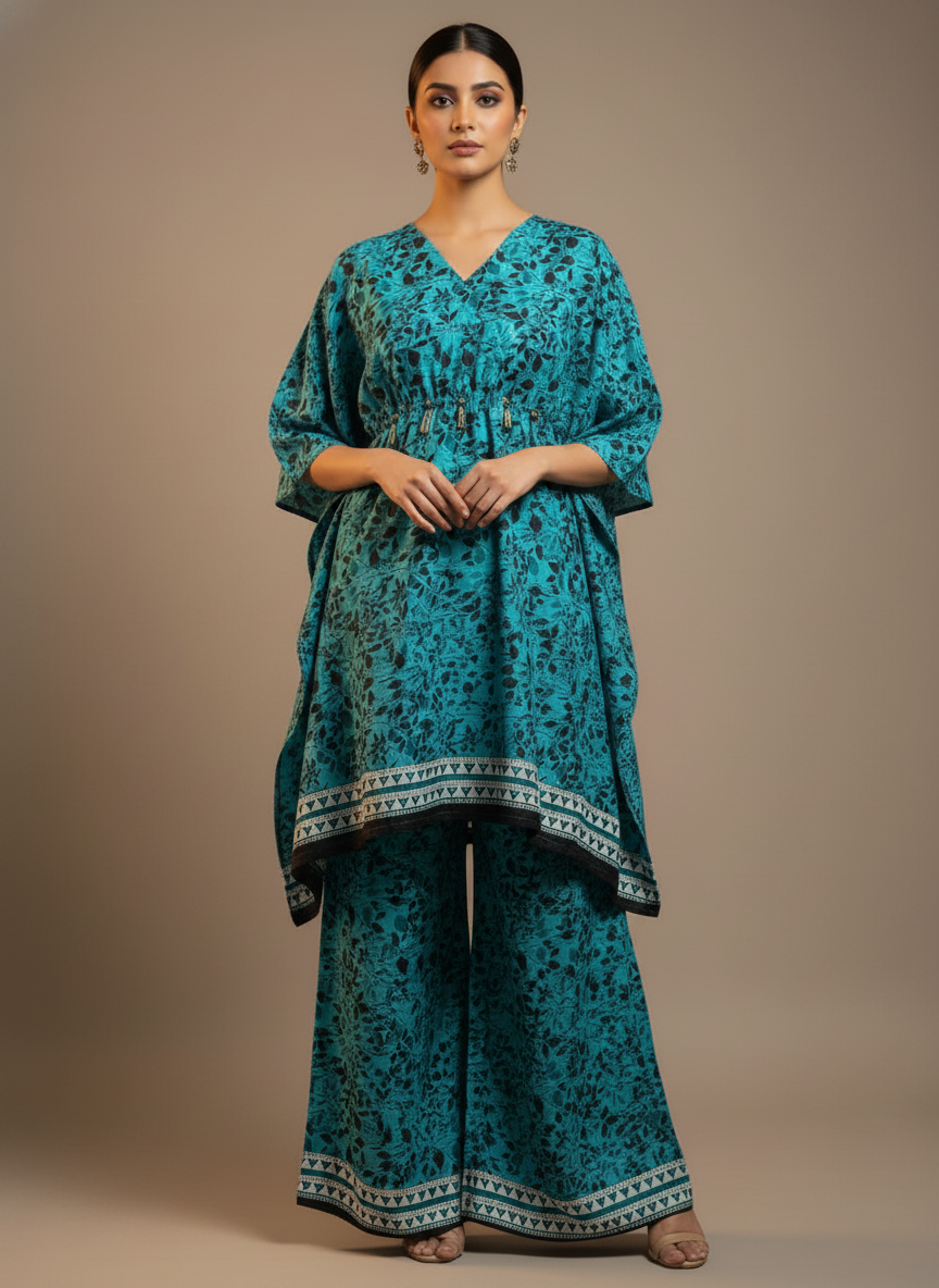 PCK055 Polo Cotton Kaftan Set