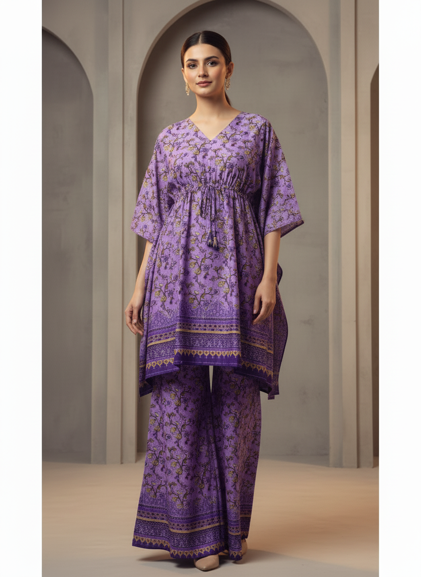 PCK051 Polo Cotton Kaftan Set