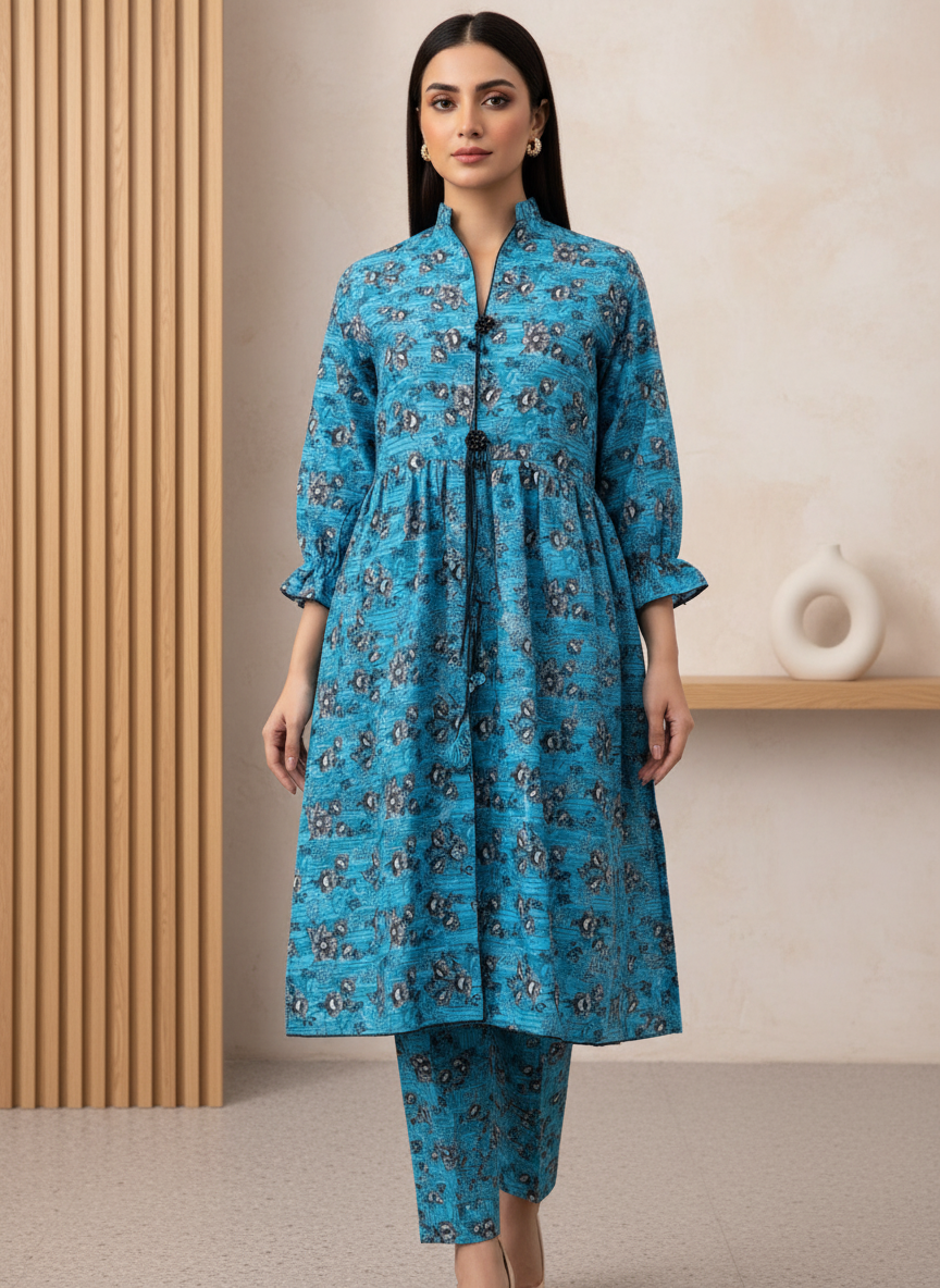 PCG077 Polo Cotton Frock Set