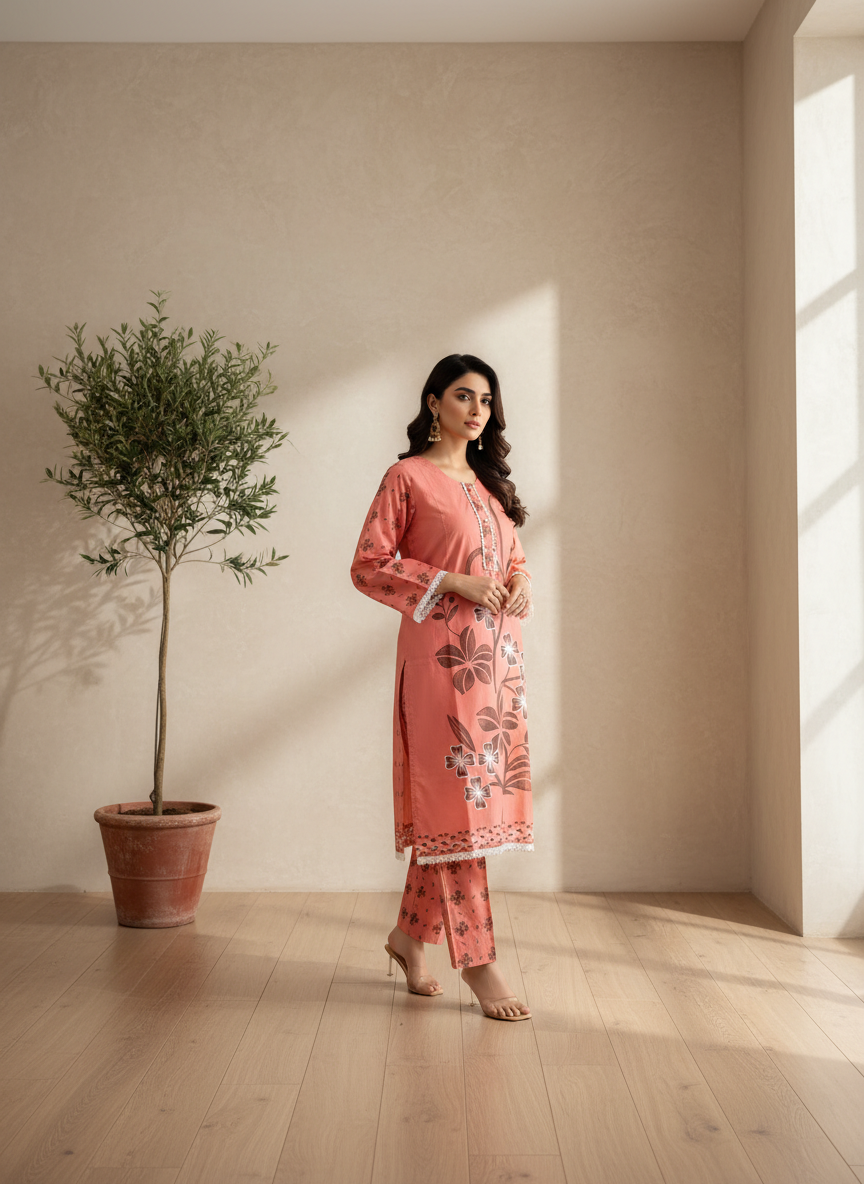 LST465  Soft Linen 2piece