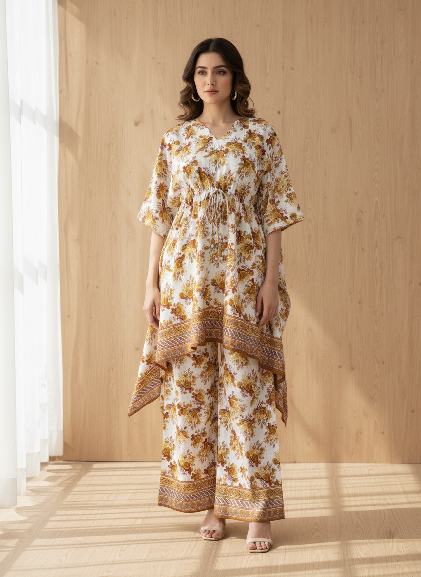 PCK040 Polo Cotton Kaftan Set