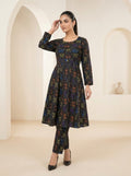 CLF078 Neon Printed Frock Set - 2 Piece