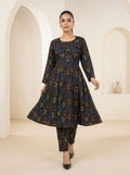 CLF078 Neon Printed Frock Set - 2 Piece