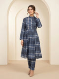 CLF081 Plaid Check Pleated Frock Set - 2 Piece