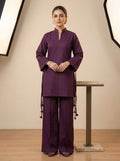 WJC025 Rich Plum Solid Cotton Jacquard (Winter)