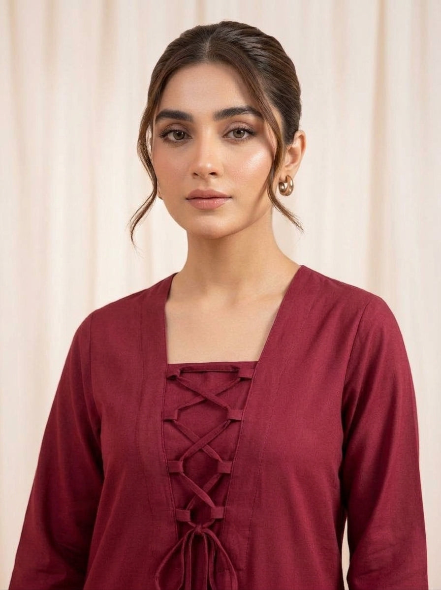 GUL036 Aaira - Deep Maroon