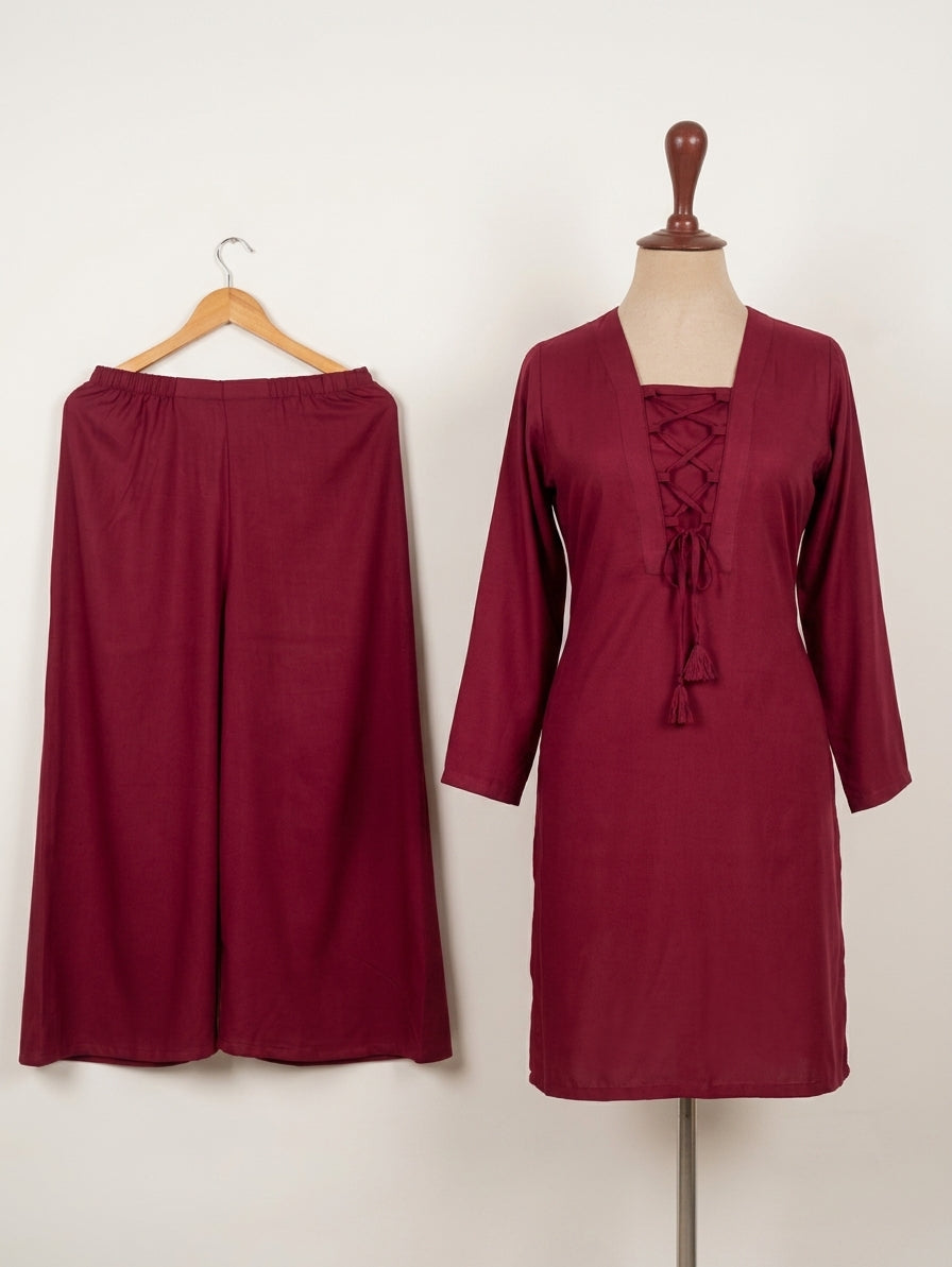 GUL036 Aaira - Deep Maroon